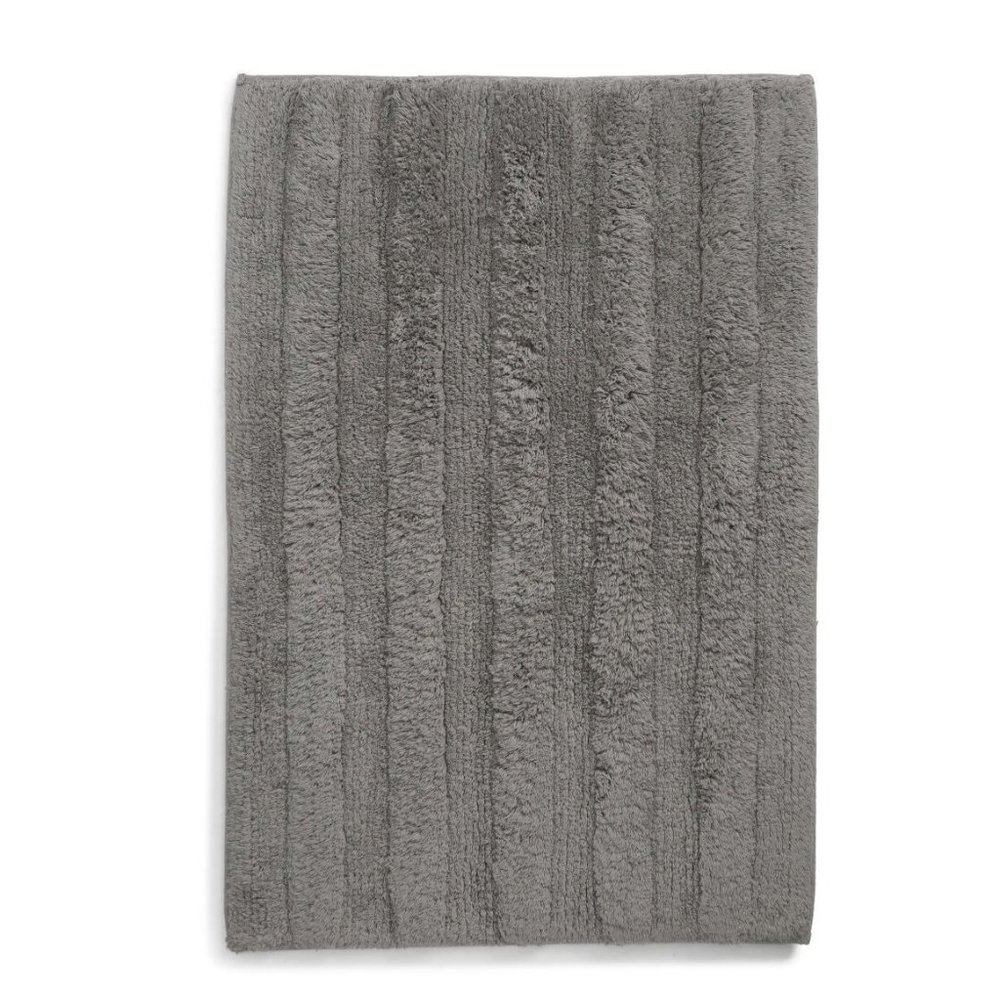 NEW Nordstrom Texture Rib Bath Rug in Graphite Bath Mat